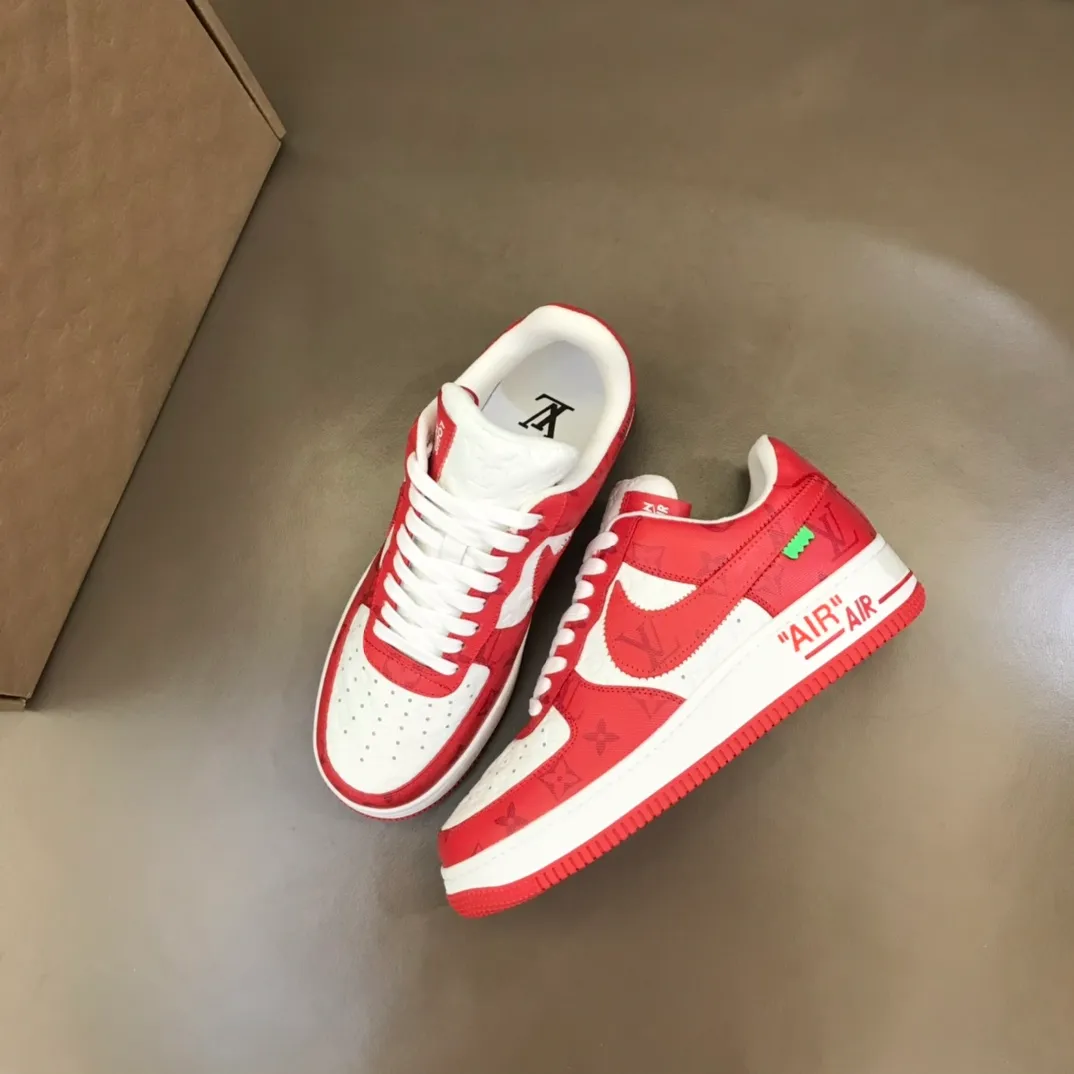 Men's shoes 💰p420 "*OUIS *UITTO*" x OFF-WHITE x Nike tripartite collaboration! Trendy and cool men's casual sports shoes with unrivaled color matching. The design idea basically continues the style of THE TEN. The Swoosh line and tongue label have a very familiar visual effect and are both fashionable and trendy! A must-have for fashionistas! The effect on your feet is absolutely stunning! Size: 38-45